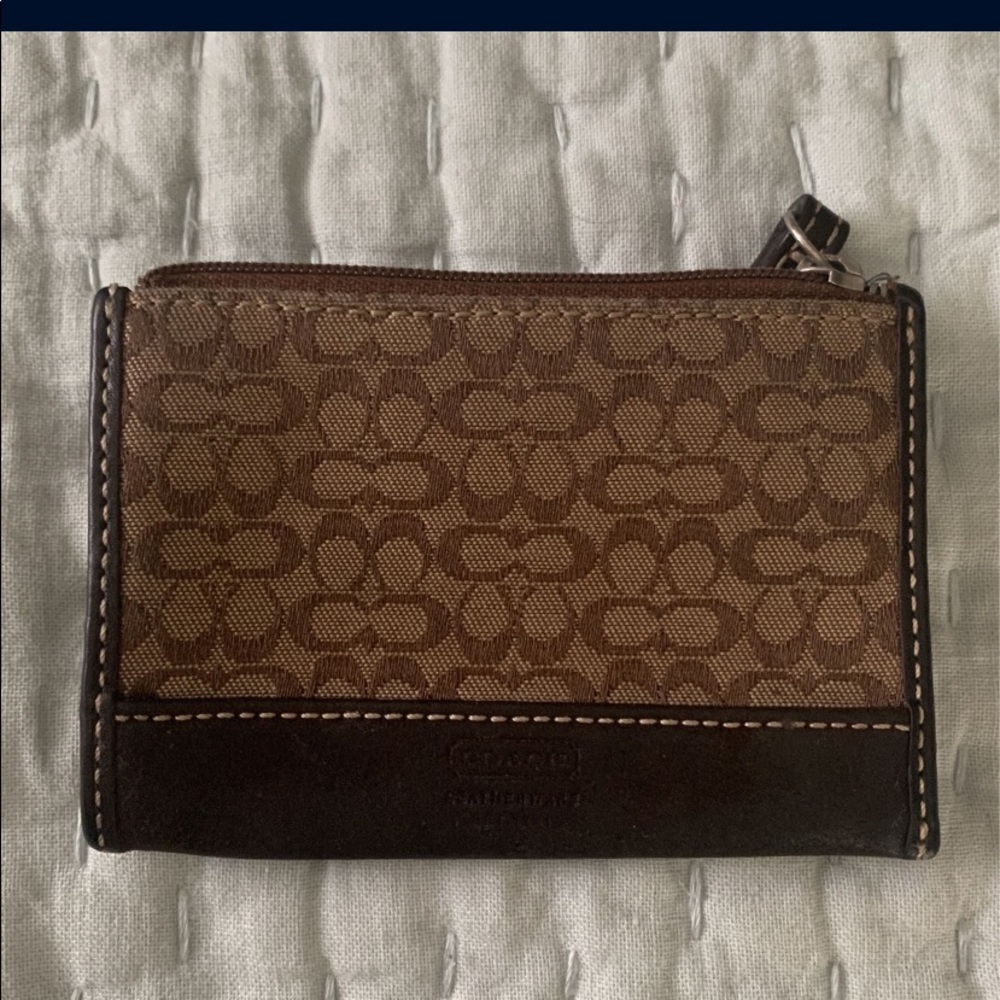 Coach zip wallet